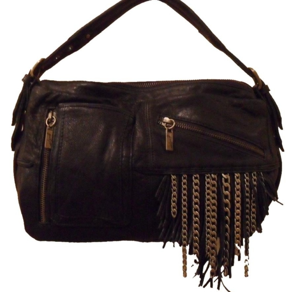 Junior Drake Kirrin Chain Fringe Leather Handbag